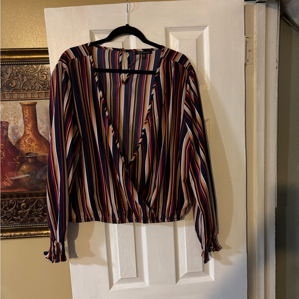 Multicolor Striped Women's Top